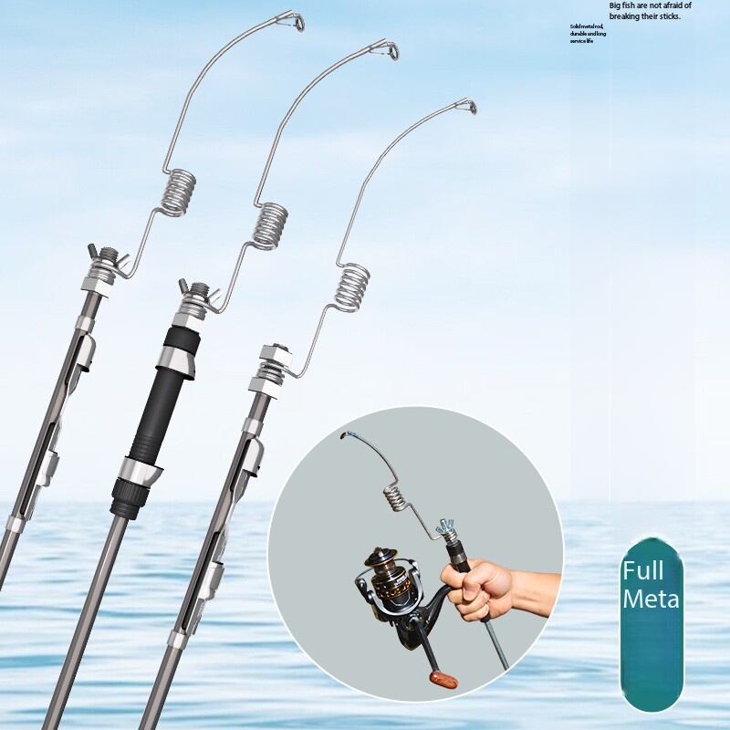 قصبة صيد زنبركية صغيرة محمولة  - مراجعة Ice Fishing Reel وسعره