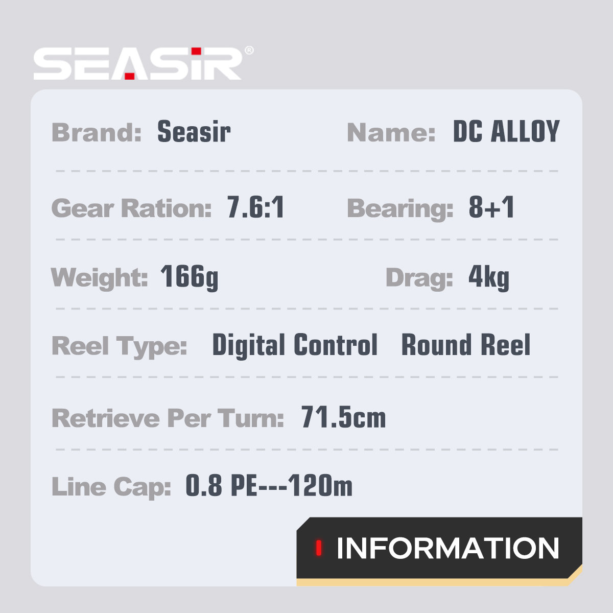 بكرة صيد SEASIR DC من سبائك ال - مراجعة Spincast Reel وسعره
