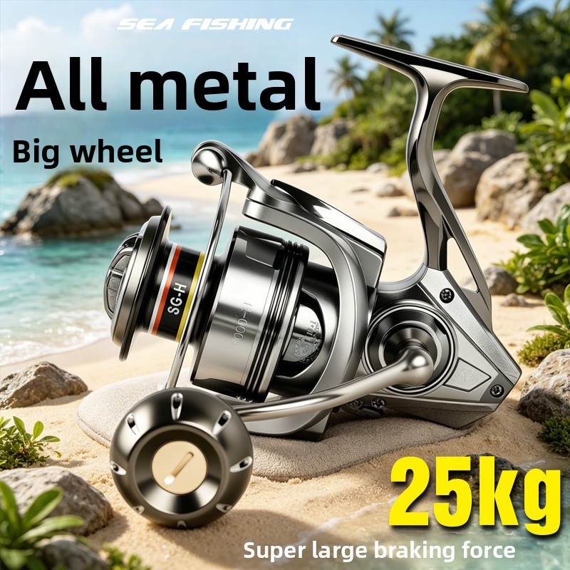 بكرات صيد معدنية عالية الجودة  - مراجعة Ice Fishing Reel وسعره